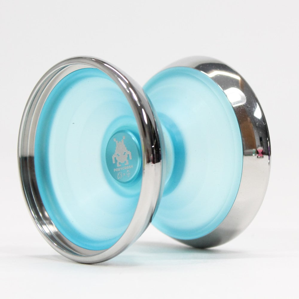 C3yoyodesign x PoryKon Porycrash Yo-Yo - Bi-Material YoYo with Stainless Steel Ring - YoYoSam