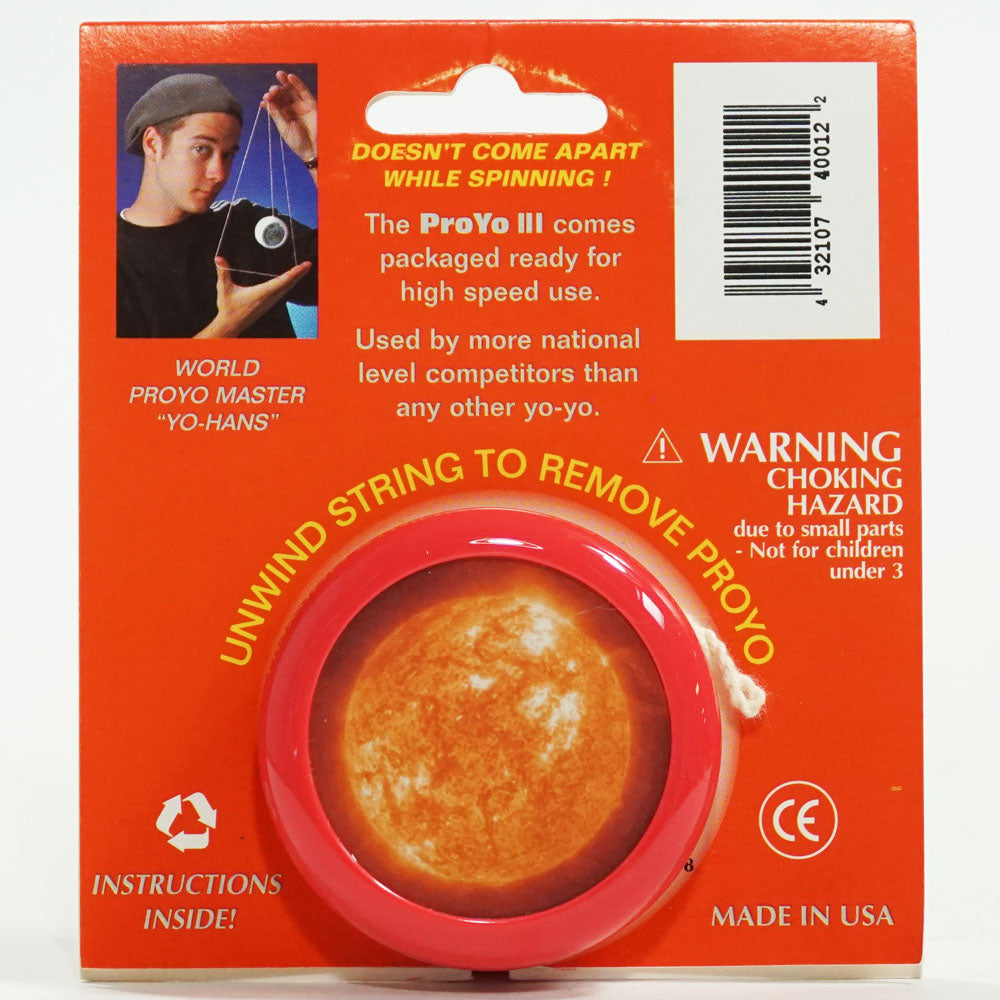 ProYo III Special Edition RARE YoYoSpin Earth and Solar System Picture