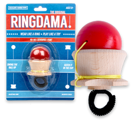 Ringdama Wooden Skill Toy - Kind of a Kendama and Ring mix - YoYoSam