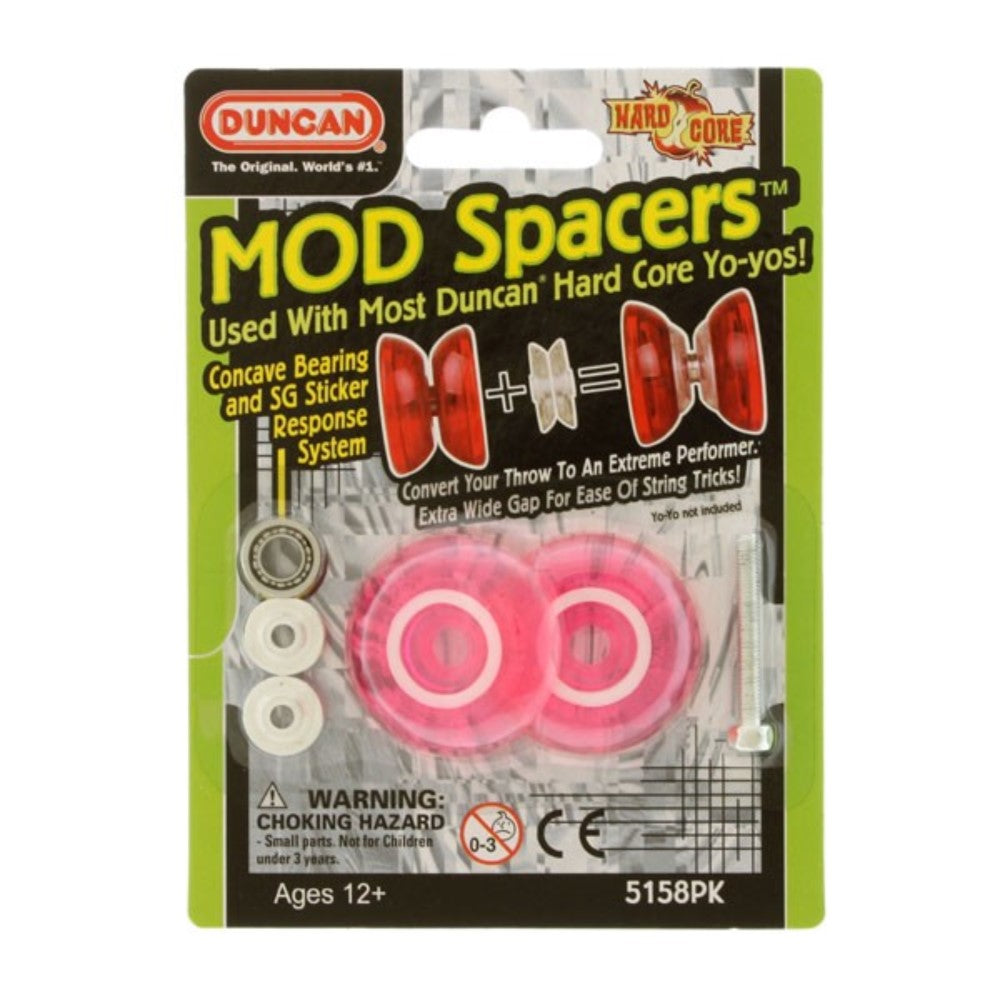 MOD Spacers for Duncan Yo-Yo's with Large C Bearing, SG Sticker Response system - YoYoSam