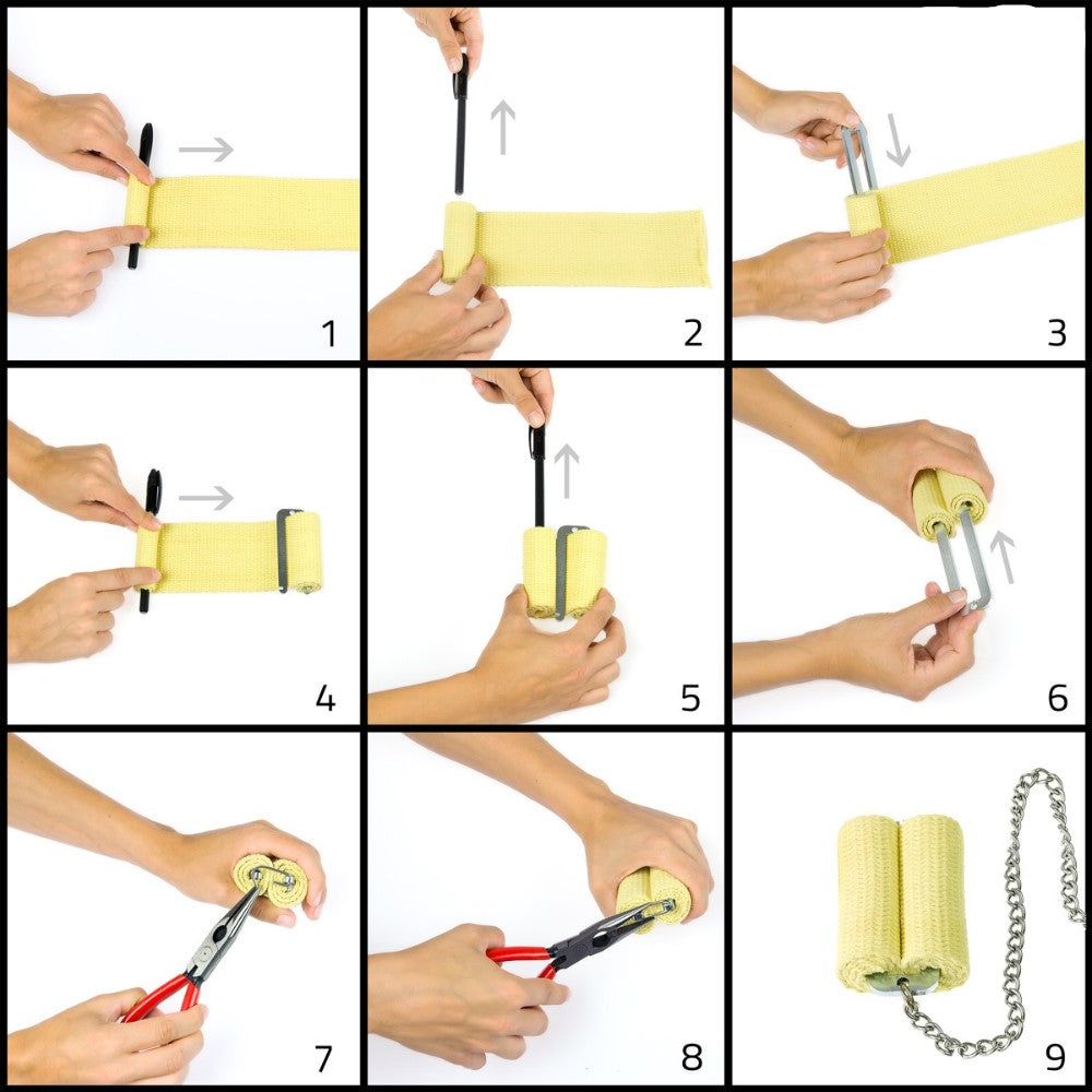 PLAY POSEIDON FIRE POI FAST-REPLACE PURO Wick Made of KEVLAR - Handle colors vary - YoYoSam