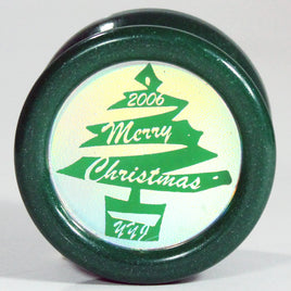 YoYoJam Rare 2006 Merry Christmas Yo-Yo Green Glitter YoYo - YoYoSam