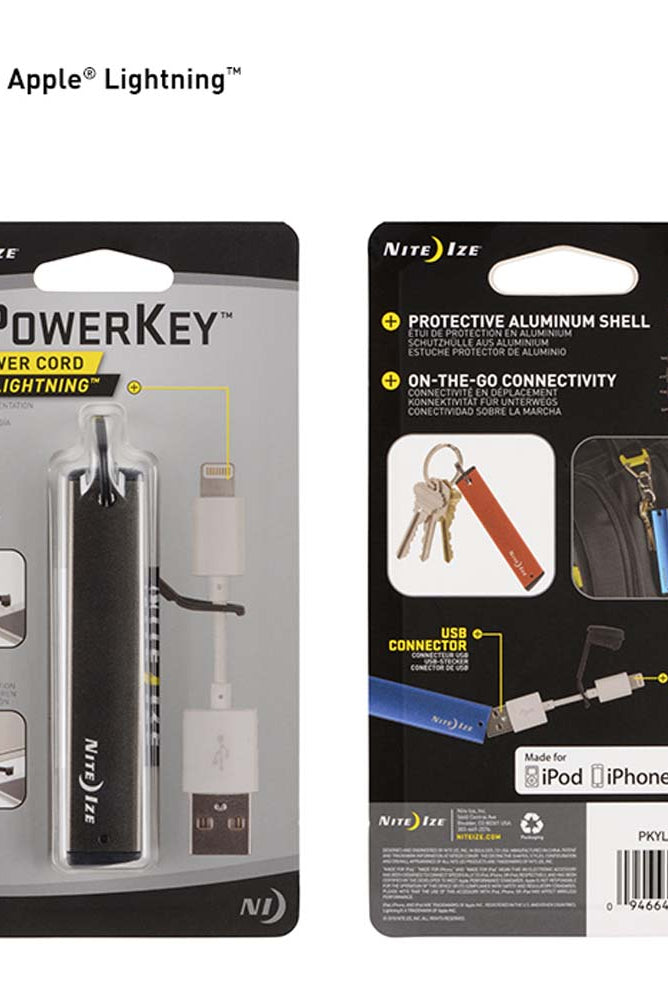 Nite Ize POWERKEY® MINI POWER CORD - Apple Lightning - - YoYoSam