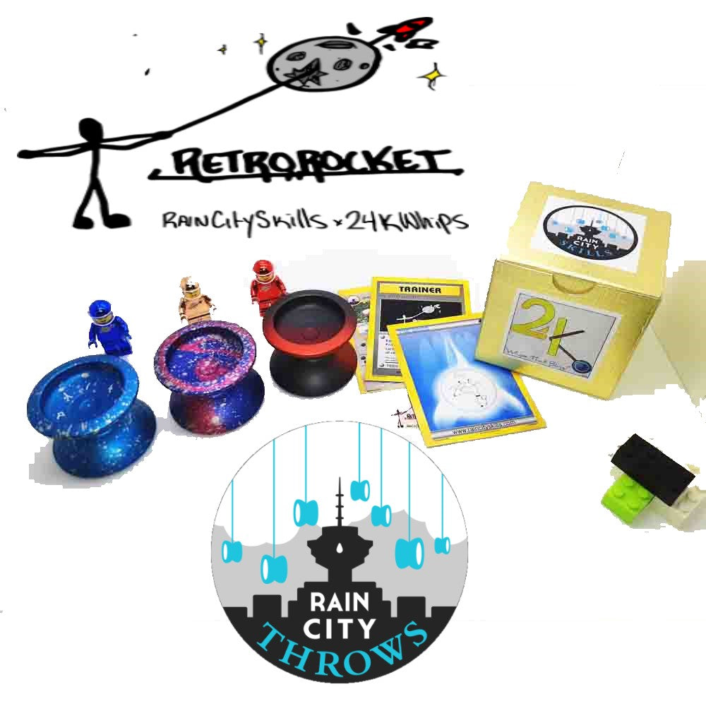 Rain City Skills Retro Rocket Yo-Yo - 24K Whips Collaboration YoYo - YoYoSam