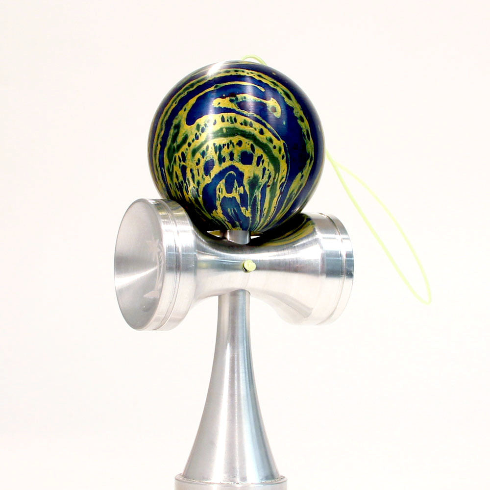 Bahama Kendama Amazing Aluminum Kendama - Annodize Solids and Splash - Comes in Wooden Box - YoYoSam