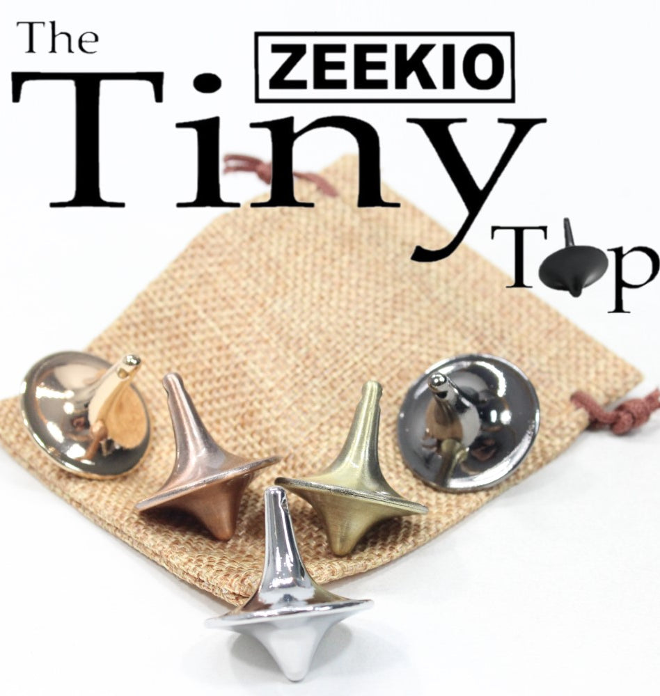 The Tiny Top - Zeekio - Really Small Spin Top - Insane Spin Times