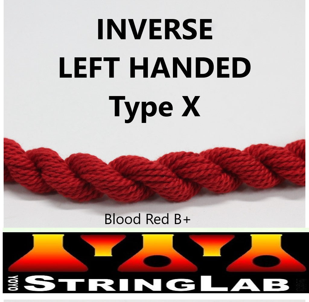 YoYo String Lab Inverse Type X- Left Handed- Medium Thick Yo-Yo Strings - 10 pack - YoYoSam
