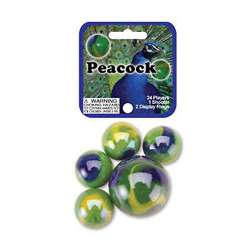 Mega Marbles Themed Marbles- 24 Player Marbles (5/8'') - 1 Shooter (1'')- - YoYoSam