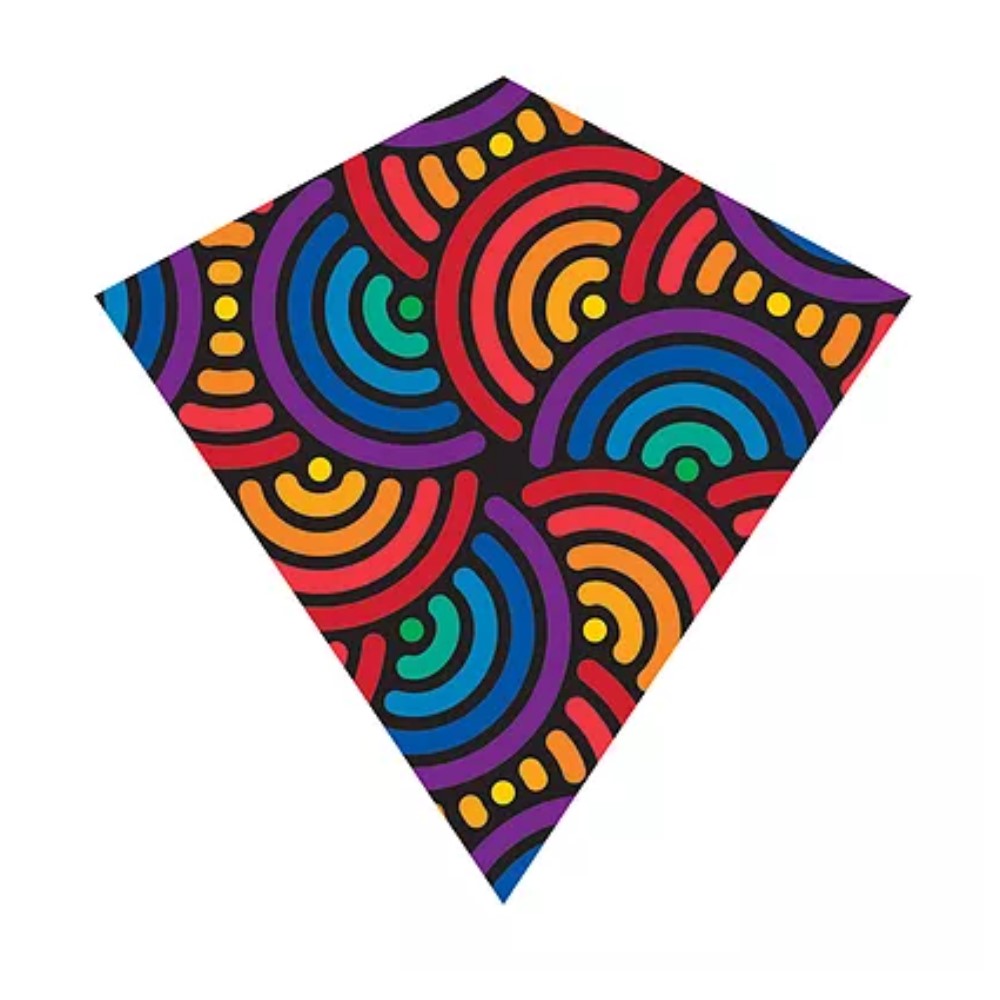 X Kites ColorMax® 25" Nylon Kite - Sky Tails, Handle & Line Included! - YoYoSam