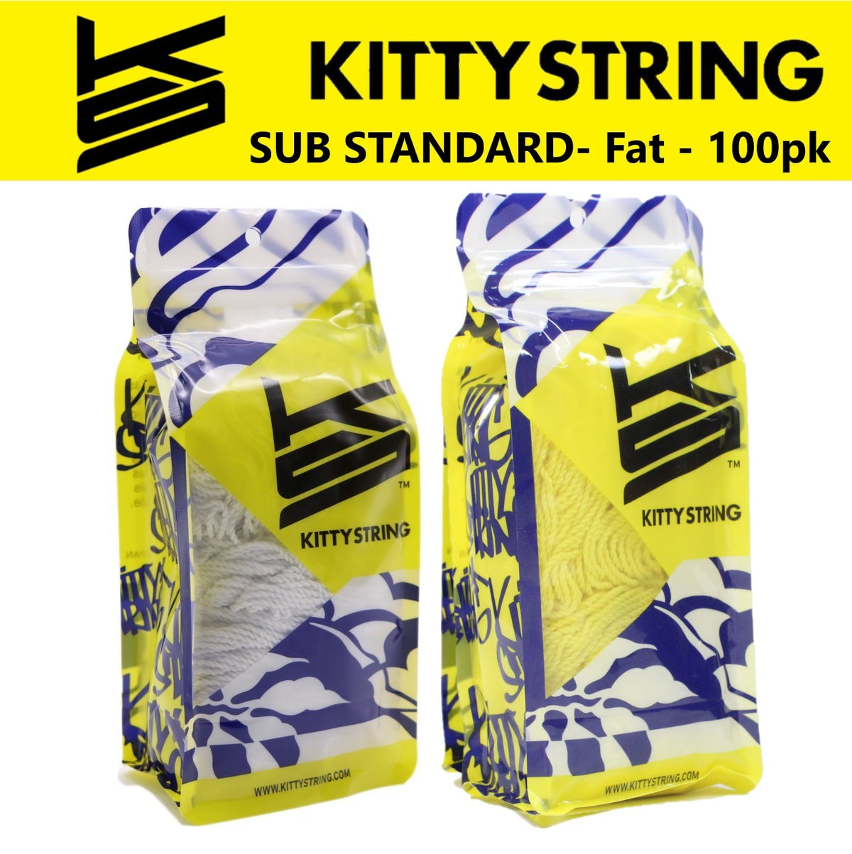 Kitty String Sub Standard 100 Pack Yo-Yo String - Fat YoYo String