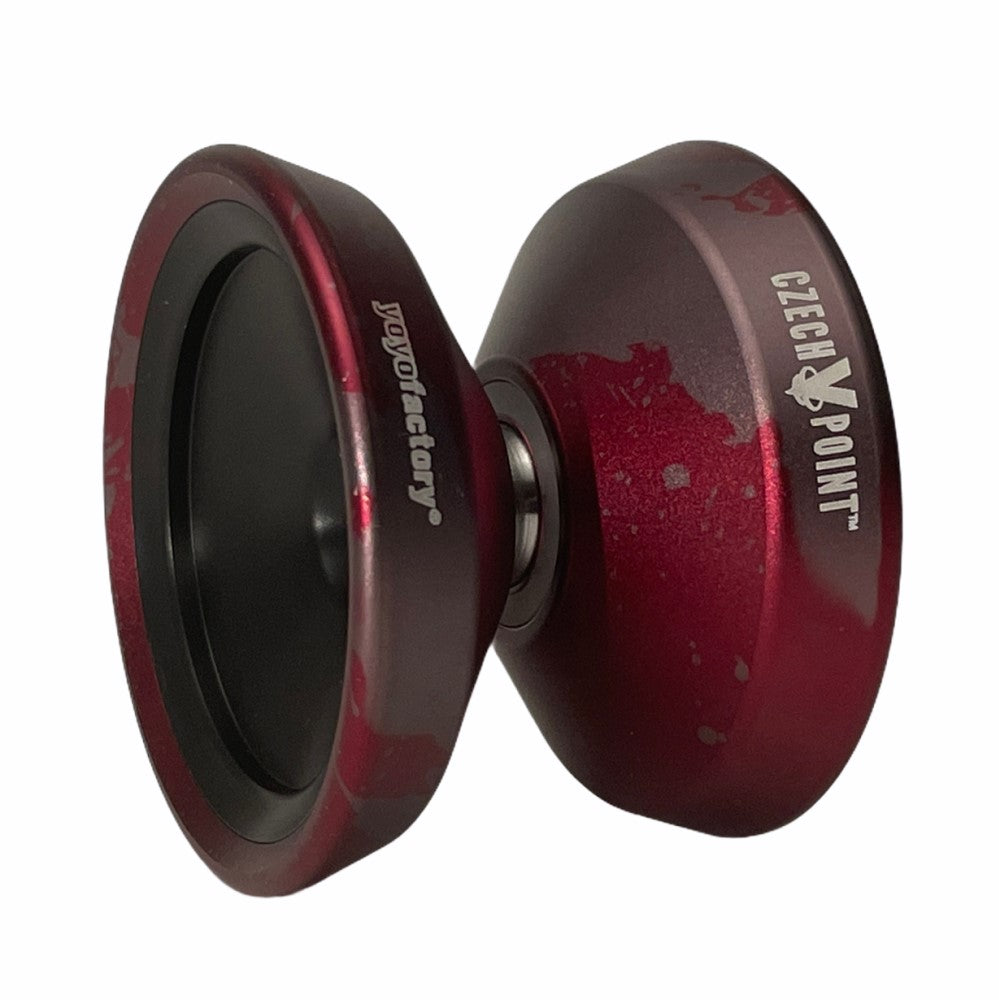 YoYoFactory Czech Point Pivot Yo-Yo- POM Fingerspin Cap- Metal YoYo — view 5