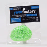 YoYoFactory Yo-Yo String- 10 Pack -Polyester Strings
