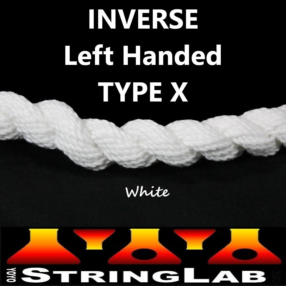 YoYo String Lab Inverse Type X- Left Handed- Medium Thick Yo-Yo Strings - 10 pack - YoYoSam