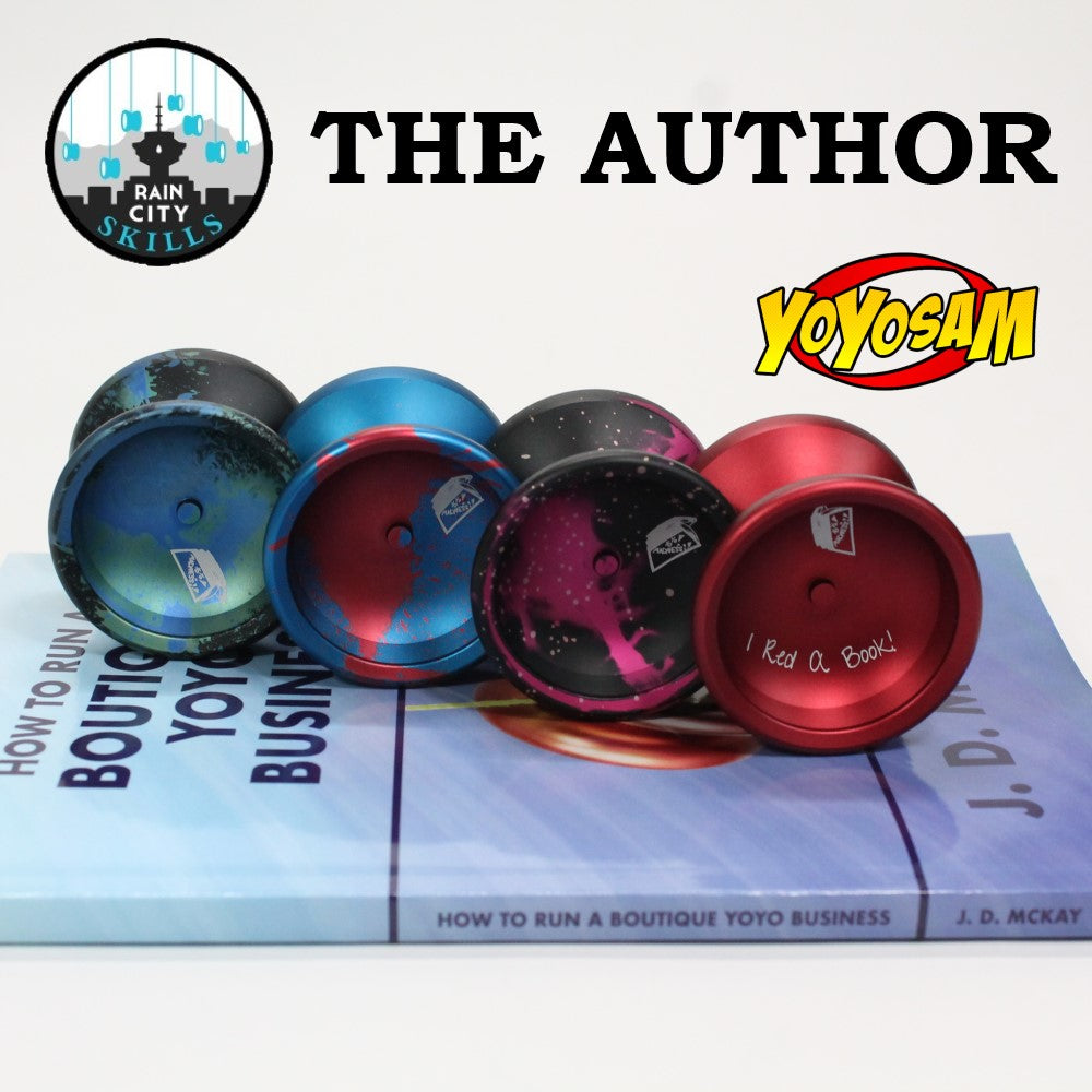 Rain City Skills The Author Yo-Yo - Powerful Light Weight YoYo - Includes J.D. McKay's Book “How to Run a Boutique Yoyo Business” - YoYoSam