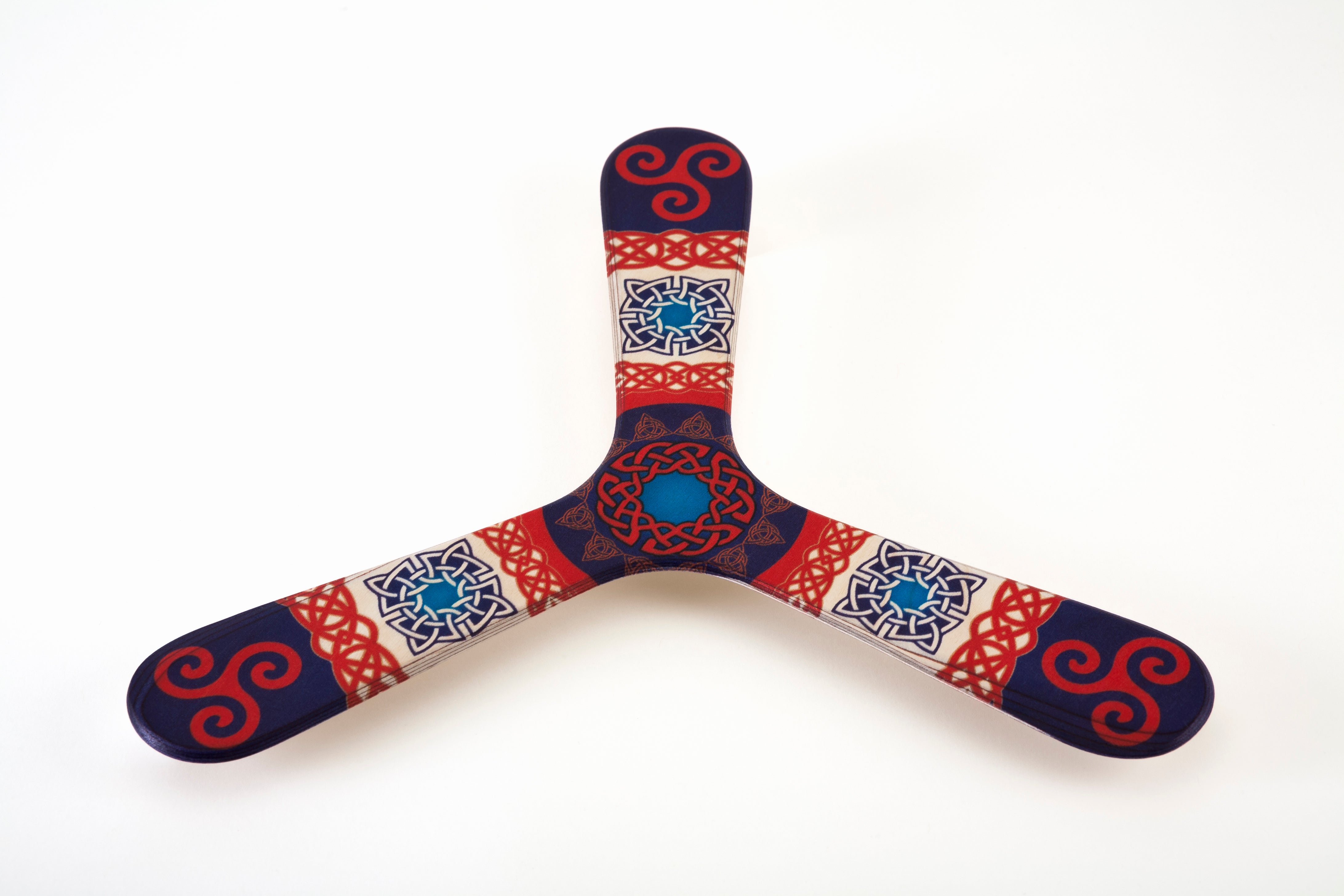 Wallaby Boomerang Three Wing Birch, Hand Crafted, Digitally Printed and Signed, Great for Beginners - YoYoSam