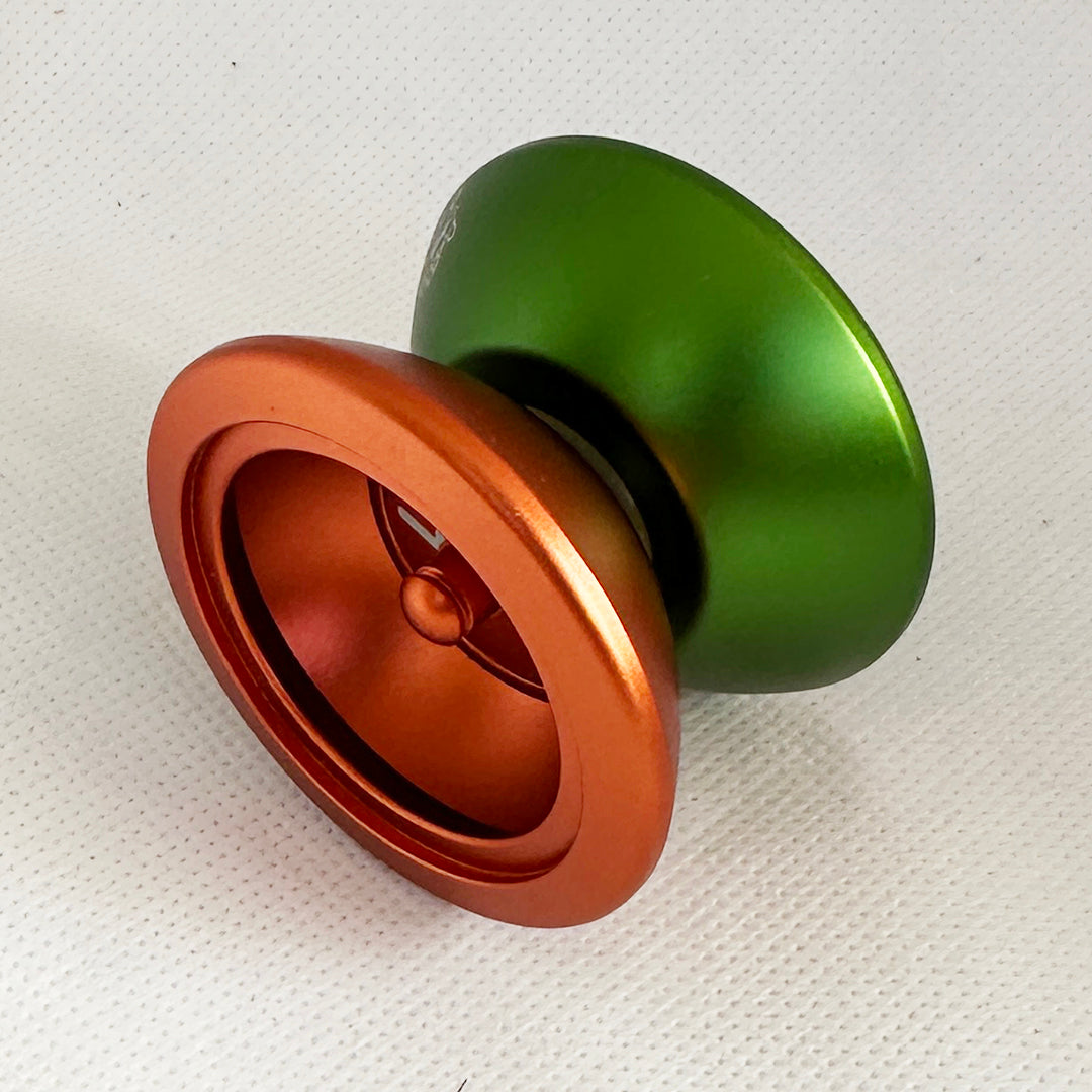 Audley L3 Aluminum Bearing yo-yo Excellent Condition Green/Orange