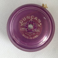 Vintage Duncan Fluer-de-lis Imperial Yo-Yo -Purple- Very Good Condition-Made in USA