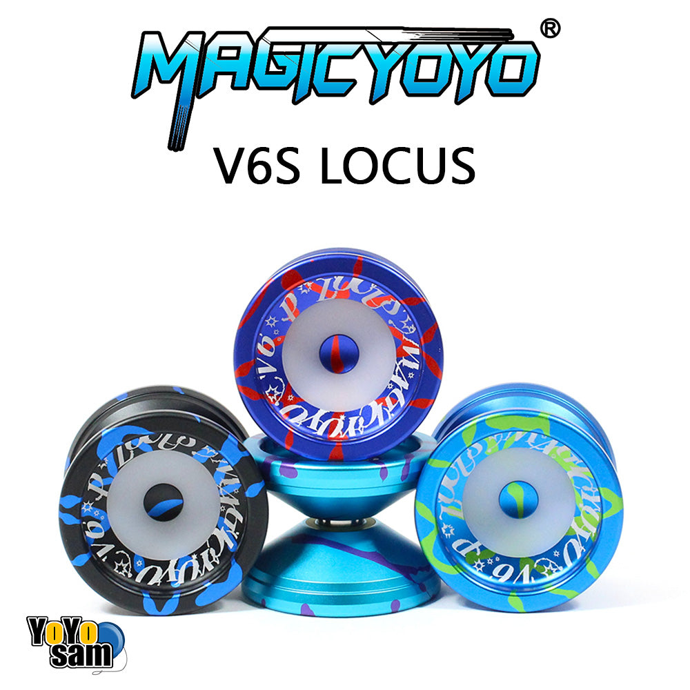MAGICYOYO Locus V6S Yo-Yo - Aluminum Responsive / Unresponsive Fingerspin YoYo