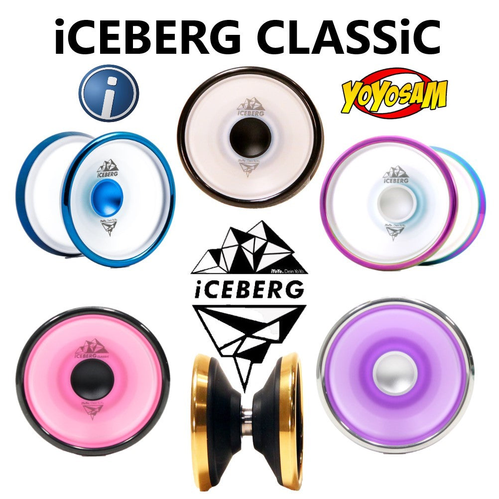 iYoYo iCEBERG CLASSiC Yo-Yo- Precision Machined Polycarbonate Core Combined  with Stainless Steel Weight Rings