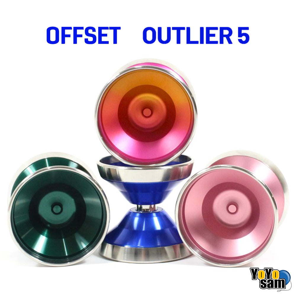 OFFSET Outlier 5 Yo-Yo - Bi-Metal 7075 Aluminum with Stainless Steel R ...