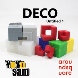 AroundSquare Deco Blocks Untitled 1 -Different Shapes Puzzle Desk Toy - 16 Piece Skill Toy