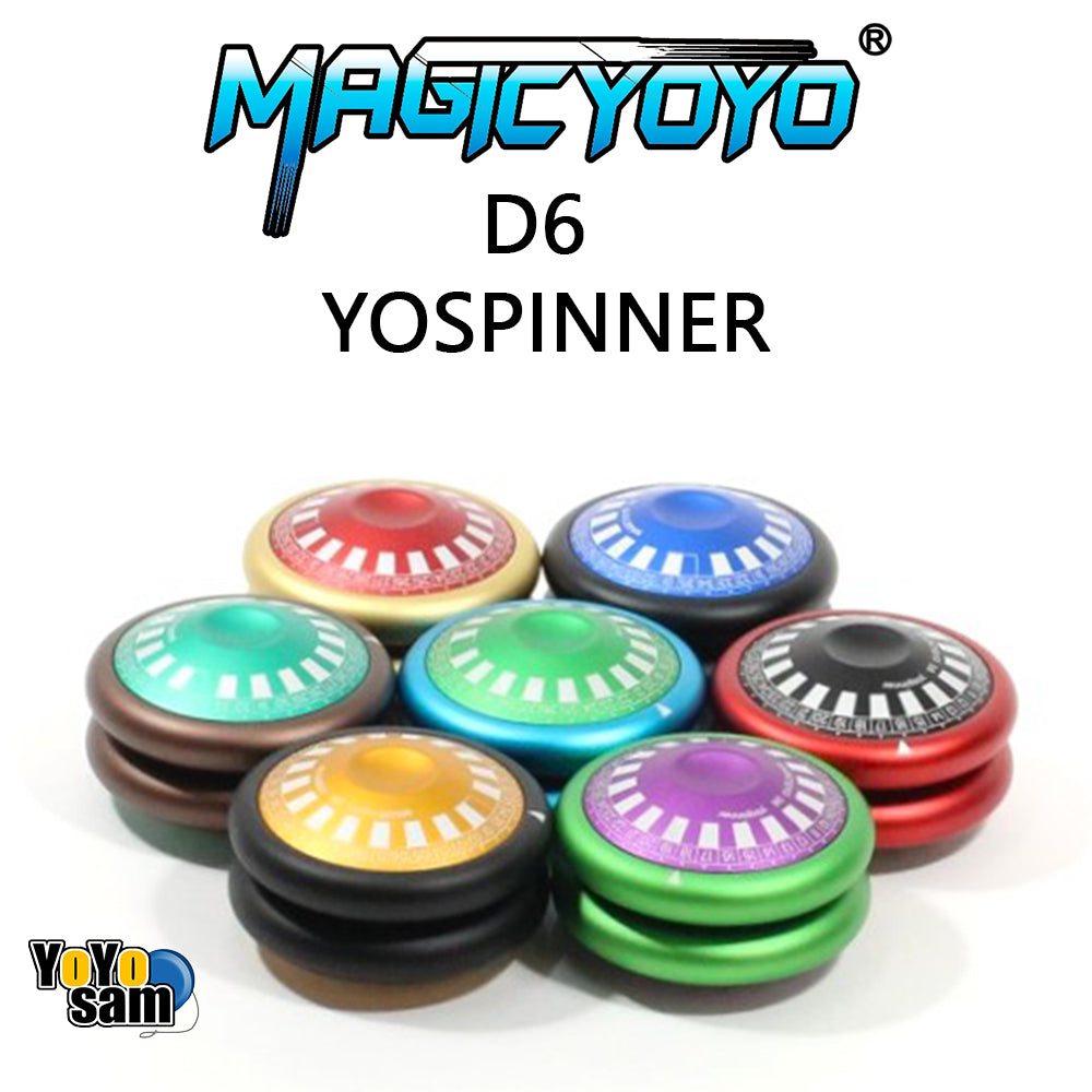 MAGICYOYO D6 YOSPINNER Yo-Yo - Multi-Functional Toy - Aluminum 2A