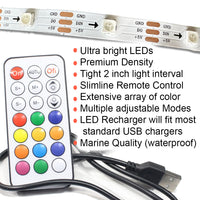 Zeekio LED Hoop Rechargeable with Remote - Flow Toy - Ultra Bright Multi Color Light Up Collapsible