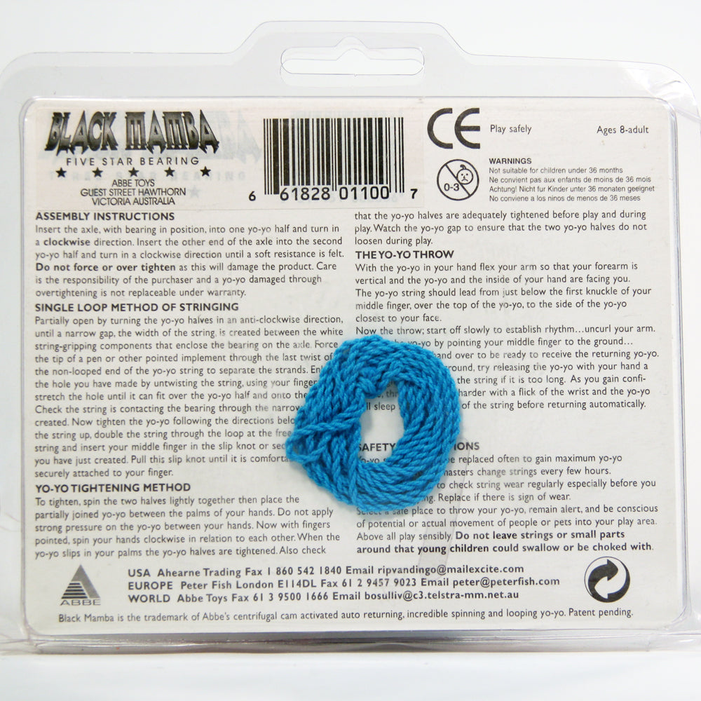 Vintage Black Mamba Auto Return Yo-Yo - Series 1 - Limited Edition