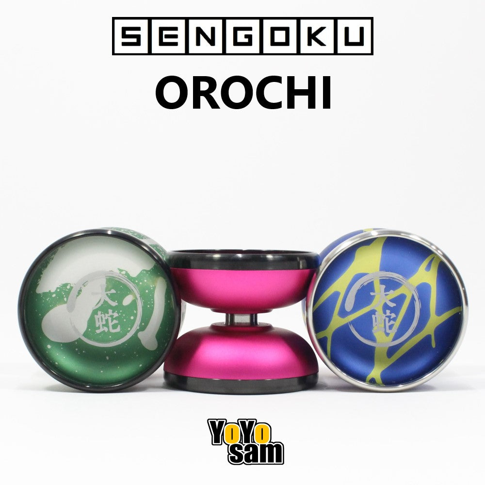 ロゴストロン 筒神 [SU MI YO CHI] Sengoku Orochi Yo-Yo - Organic Shaped 7068 Aluminum Bi-Metal YoYo