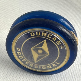 Vintage, Duncan Diamond Professional Plastic looping Yo-Yo Dark Blue Good condition