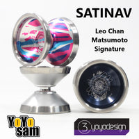 C3yoyodesign Satinav Yo-Yo - Bi-Metal - Titanium Ring - Leo Chan Matsumoto Signature YoYo