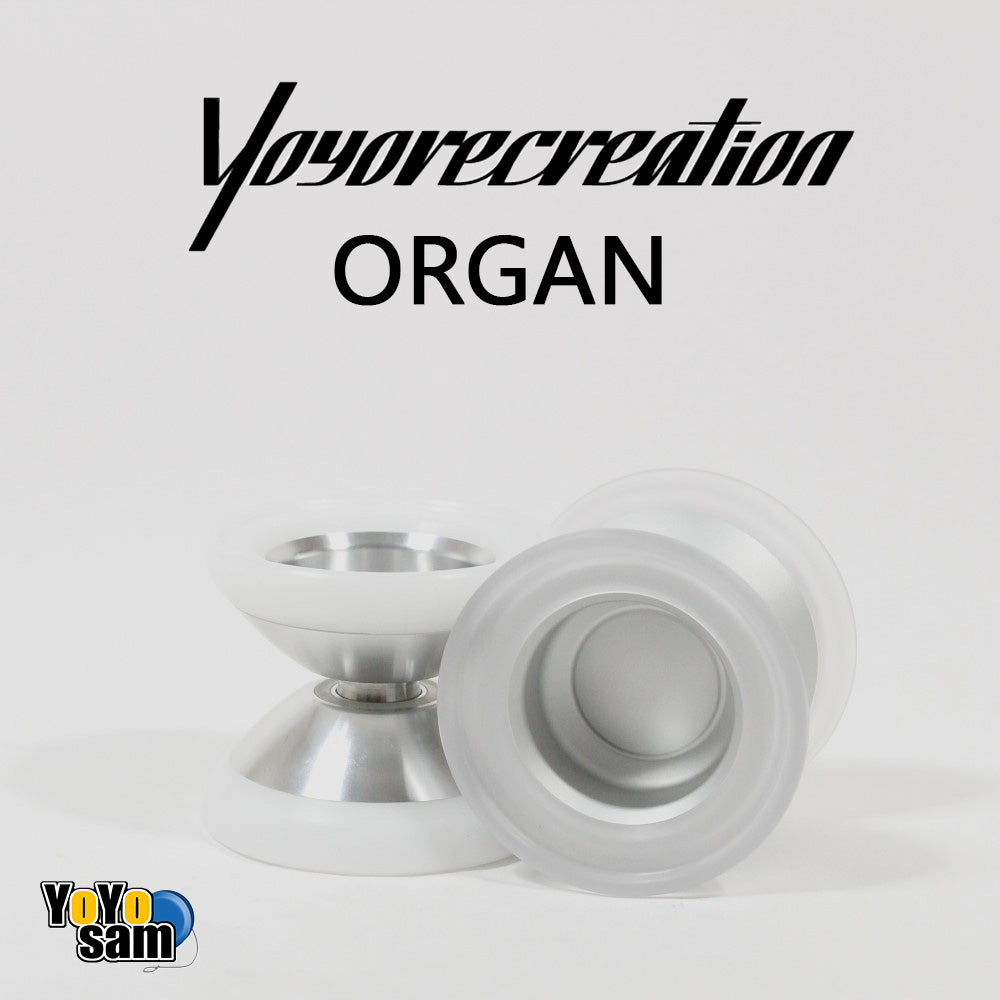 Yoyorecreation オーガン シルバー ホワイトリム(POM) Yoyorecreation Organ Yo-Yo - Bi-Material Yo-Yo – YoYoSam