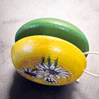 Vintage wooden yo-yo - Hand painted for Ann Probably 1950s