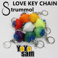 Strummol8 Delrin Spin Top and Keychain - Love