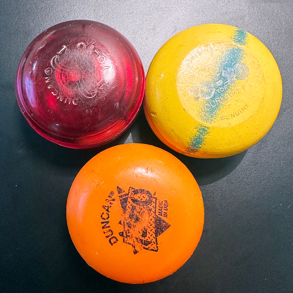 Lot Vintage Duncan Yo-yos. Mixed group in Fair condition