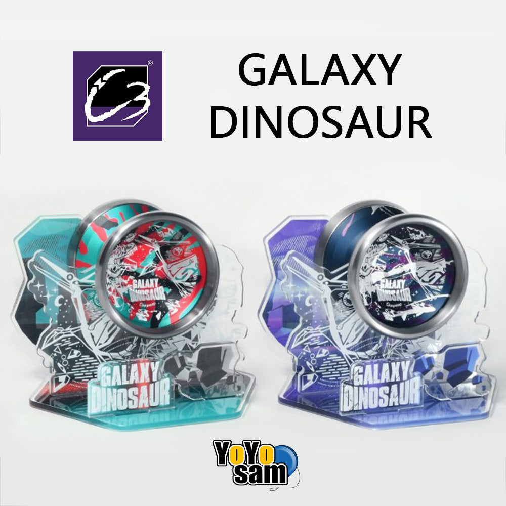 C3yoyodesign Galaxy Dinosaur Yo-Yo - Titanium Ring Bi-Metal