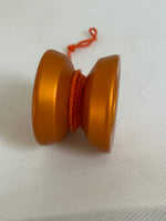 Vintage YoyoFactory Pop Star Yo-yo - Orange Metal Undersized Yo-Yo - Very Good Condition