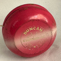 Vintage Duncan Tournament "crossed flags" Yo-Yo - Not a replica - Pink Fair condition