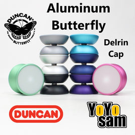 OPEN BOX/B-GRADE - Duncan Aluminum Butterfly Yo-Yo - 2023 Version - Delrin Cap - Metal YoYo