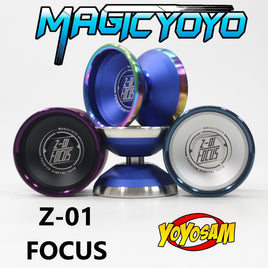 MAGICYOYO FOCUS Z01 Yo-Yo - BI-METAL YoYo - 6061 Aluminum with Stainless Steel Ring!