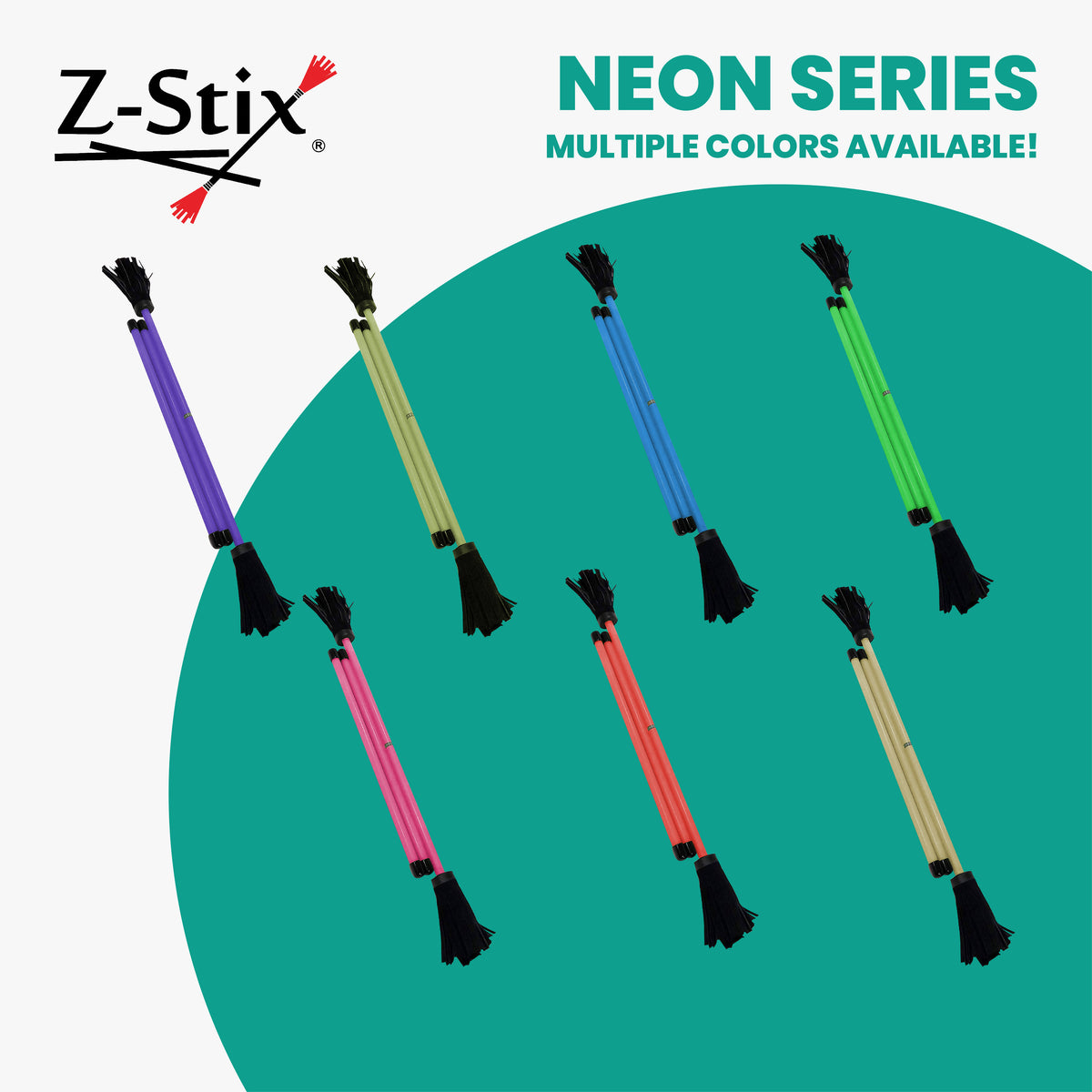 Z-Stix Professional Juggling Flower Sticks-Devil Sticks and 2 Hand Sti ...