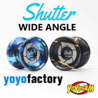 YoYoFactory Wide Angle Shutter Yo-Yo Blasted Aluminum Finish