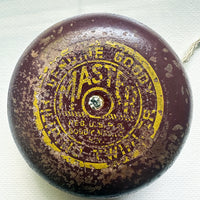 Goody Master Filipino Twirler Yo-Yo - Wood, 1950s - Brown with original jewel