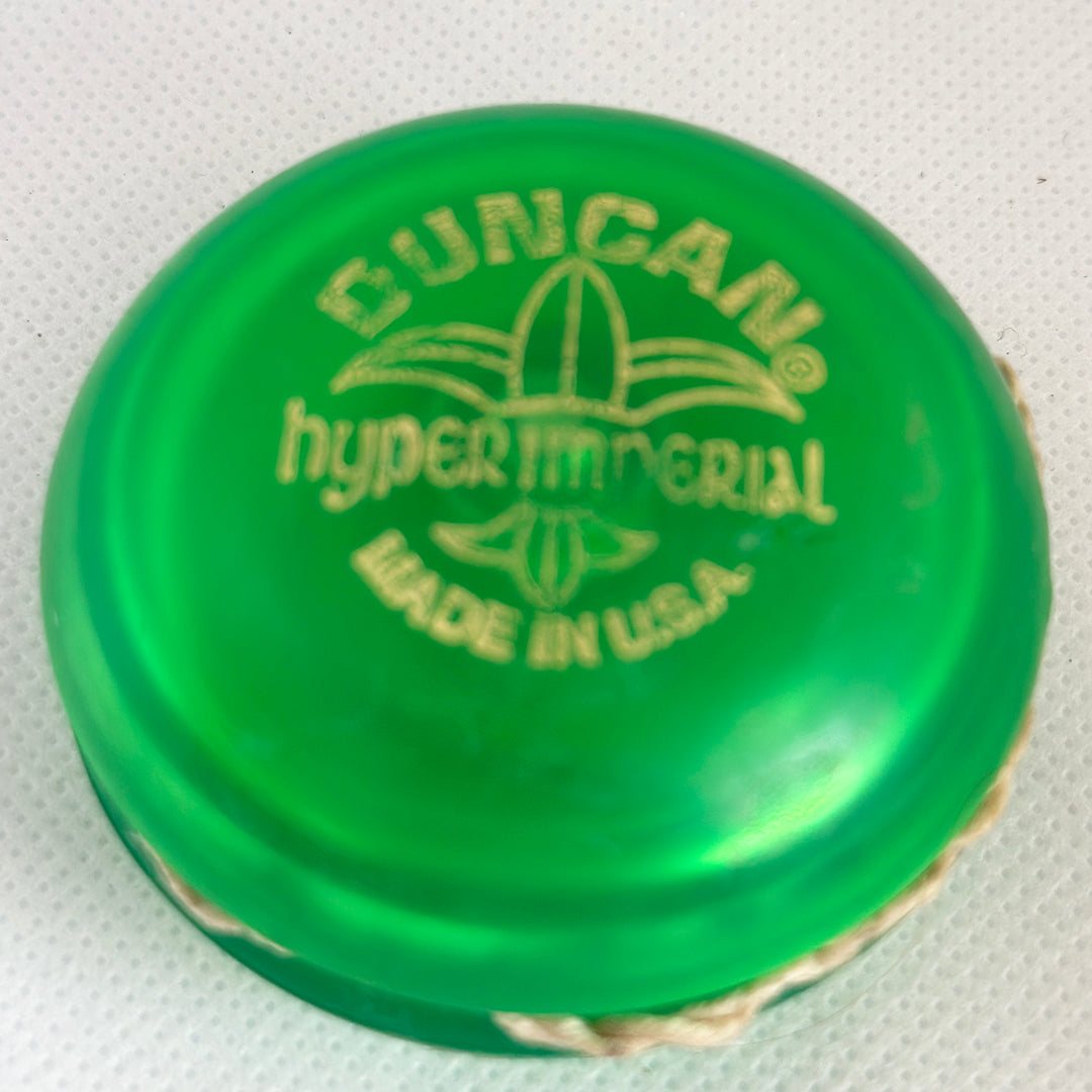 Vintage Duncan Hyper Imperial Yo-Yo - Green (Rare) -Very Good