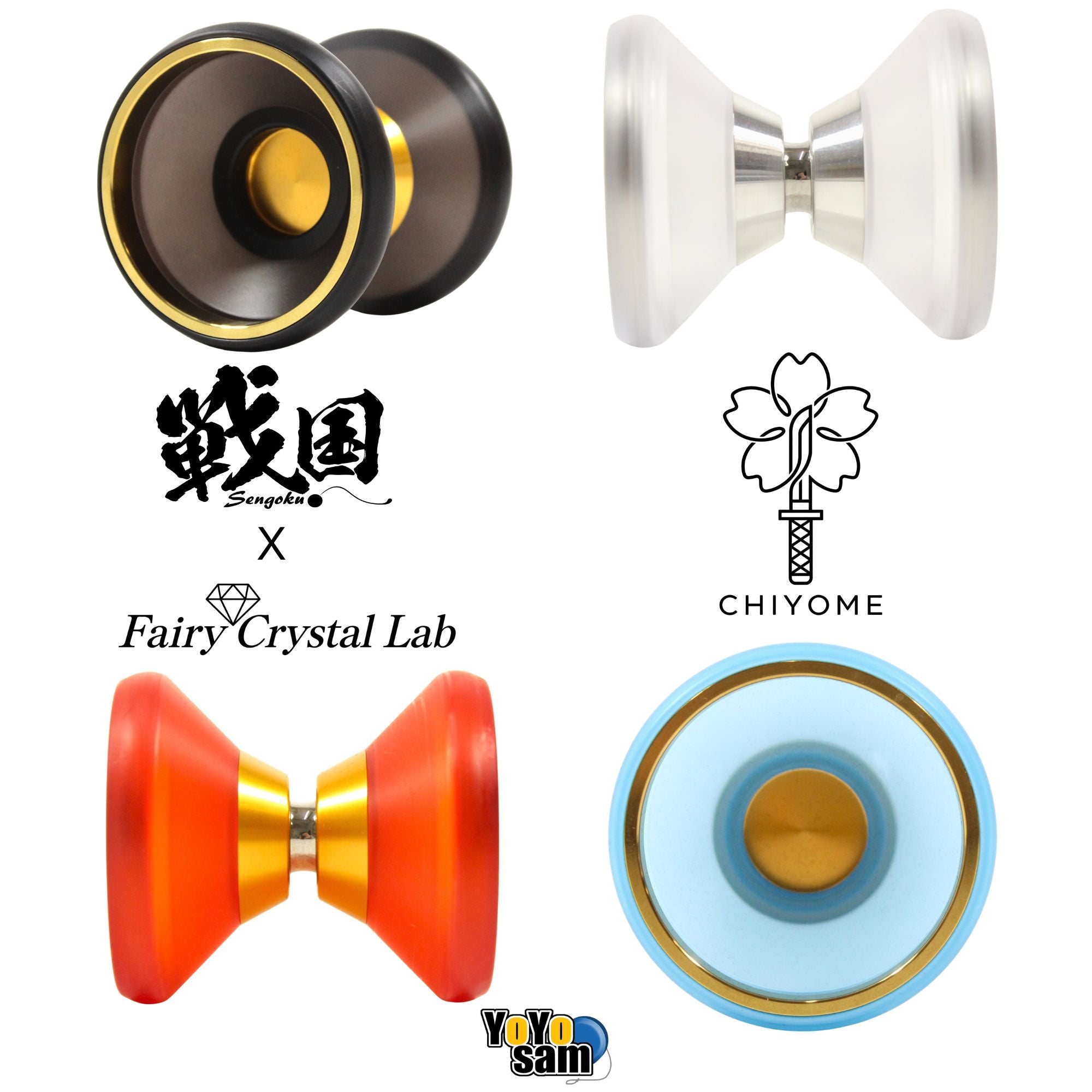 yomyomu Sengoku x Fairy Crystal Lab Chiyome Yo-Yo - Multi-Material YoYo