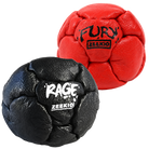 Zeekio Rage Black and Fury Red leather footbag 2-pack