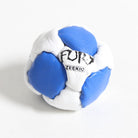 Zeekio Fury Blue and White genuine leather sand-filled footbag