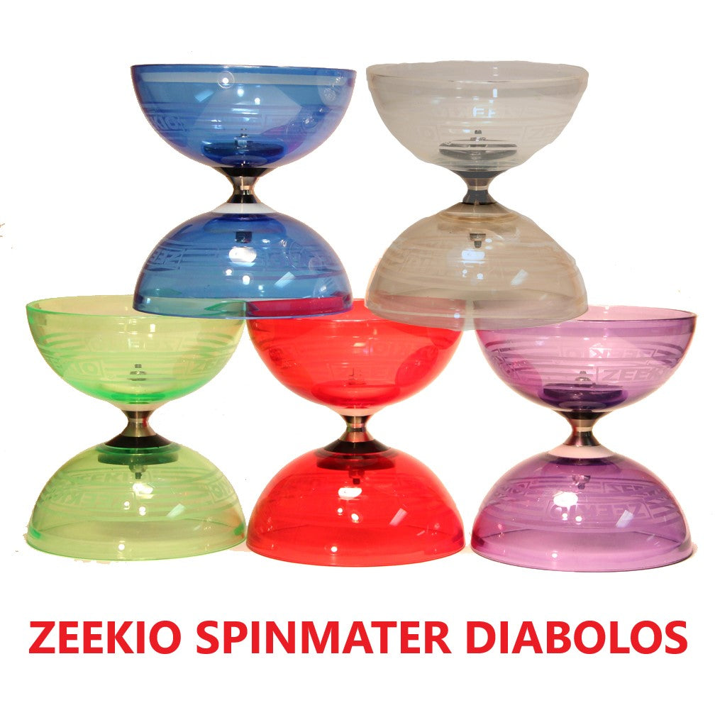 Zeekio Master Spin Diabolo Set- Triple bearing, Fiberglass Sticks