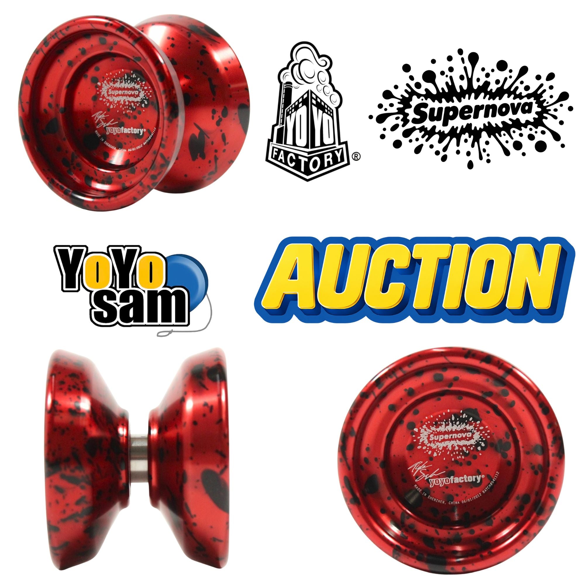スポーツトイ・アクショントイ supernova light yoyofactory Vintage 2012 YoYoFactory Supernova Yo-Yo - Auction - Tyler