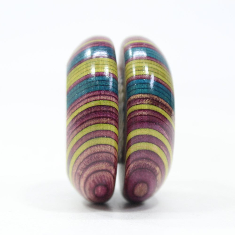 BC YoYo Vintage Champion Hardwood Yo-Yo - Lightning YoYo - Rainbow